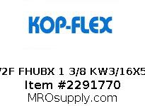 2 1/2F FHUBX 1 3/8 KW3/16X5/32