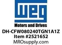 WEG DH-CFW080240TGN1A1Z VFD CFW08+ 15HP 460V 24A DB VFD - CFW