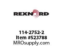 REXNORD 114-2752-2 KU882-12T 3/4 UHMWPE STK 142180