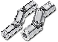 Curtis SS654DB Outer Diameter: 3" stainless steel double joint with hubs bored 1/2 of O.D.