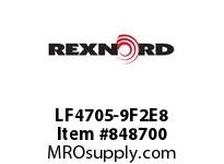 REXNORD LF4705-9F2E8 LF4705-9 F2 T8P NOTCH SP CONTACT PLANT FOR ACCURATE DESCRIPT