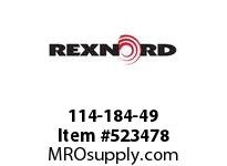 REXNORD 114-184-49 KU820-25T 7/8 KW 2SS NYL 141898