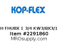 2H FHUBX 1 3/4 KW3/8X3/16