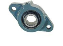 Contact with Flinger 126284 Flange-Mount Ball Bearing Unit Cast Iron Housing 1.0000 in Bore Medium Duty Set Screw Locking Two-Bolt Flange 