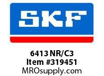 6413NR/C3 SKF Deep Groove Ball Bearing 65x160x37mm