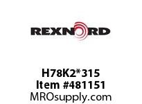REXNORD 6180310 H78K2*315 CST K2 EV3 P/C