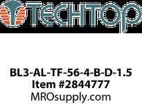 TECHTOP BL3-AL-TF-56-4-B-D-1.5 1.5 HP, 1800 RPM, 208/230/460 Volts, TEFC, 56