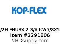 2 1/2H FHUBX 2 3/8 KW5/8X5/16