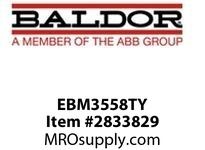 BALDOR EBM3558TY 2HP, 1755RPM, 3PH, 60HZ, 145T, 3528M, TEFC, F1, 230/460
