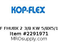 3F FHUBX 2 3/8 KW 5/8X5/16