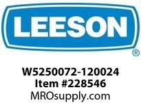 LEESON W5250072-120024 GEAR+MOTOR 804LBIN @ 58RPM 1HP AC 3PH
