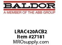 BALDOR LRAC420ACB2 LR 2.4 600V MAX. 3PH 420A .053MH