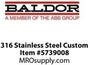 316 Stainless Steel Custom