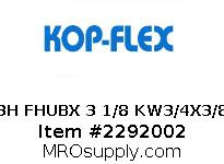 3H FHUBX 3 1/8 KW3/4X3/8