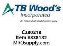 TBWOODS C280218 C280X2 1/8 C JAW HUB