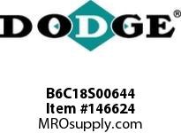 DODGE B6C18S00644 BB683 180-CC 6.44 1-5/8^ S SHFT